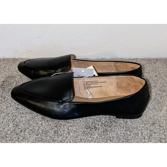 A New Day Black‎ Pointed Toe Loafer Flats Women's Size 7 Memory Foam NEW - Picture 2 of 7